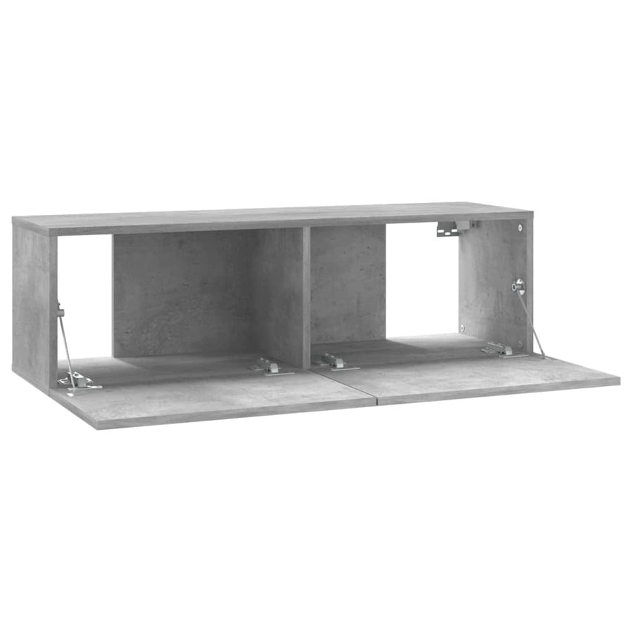 Tv-Meubel Bewerkt Hout 100 x 30 x 30 cm Betongrijs