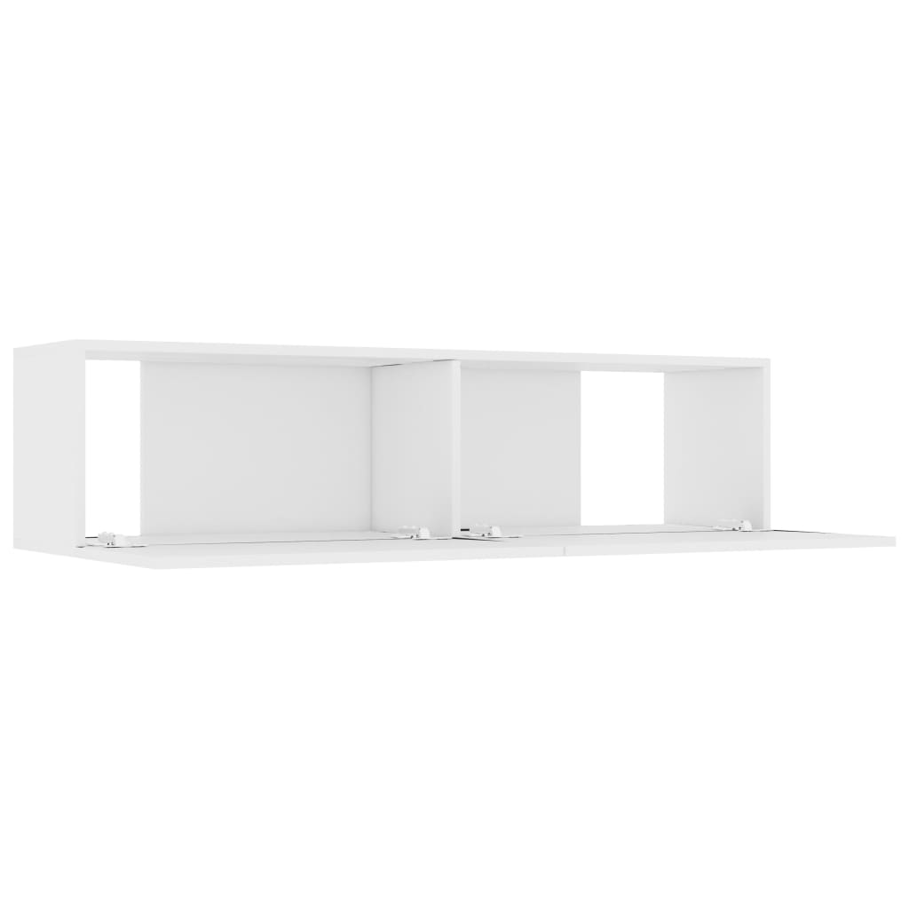 Tv-meubel 120x30x30 cm spaanplaat wit 120 x 30 x 30 cm Wit