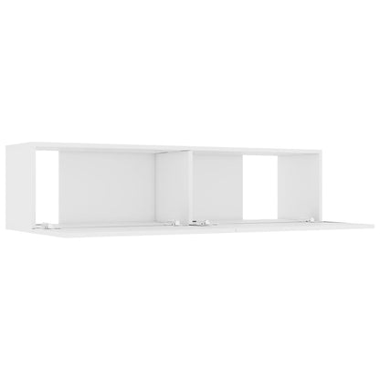 Tv-meubel 120x30x30 cm spaanplaat wit 120 x 30 x 30 cm Wit