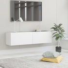 TV cabinet 120x30x30 cm engineered wood white