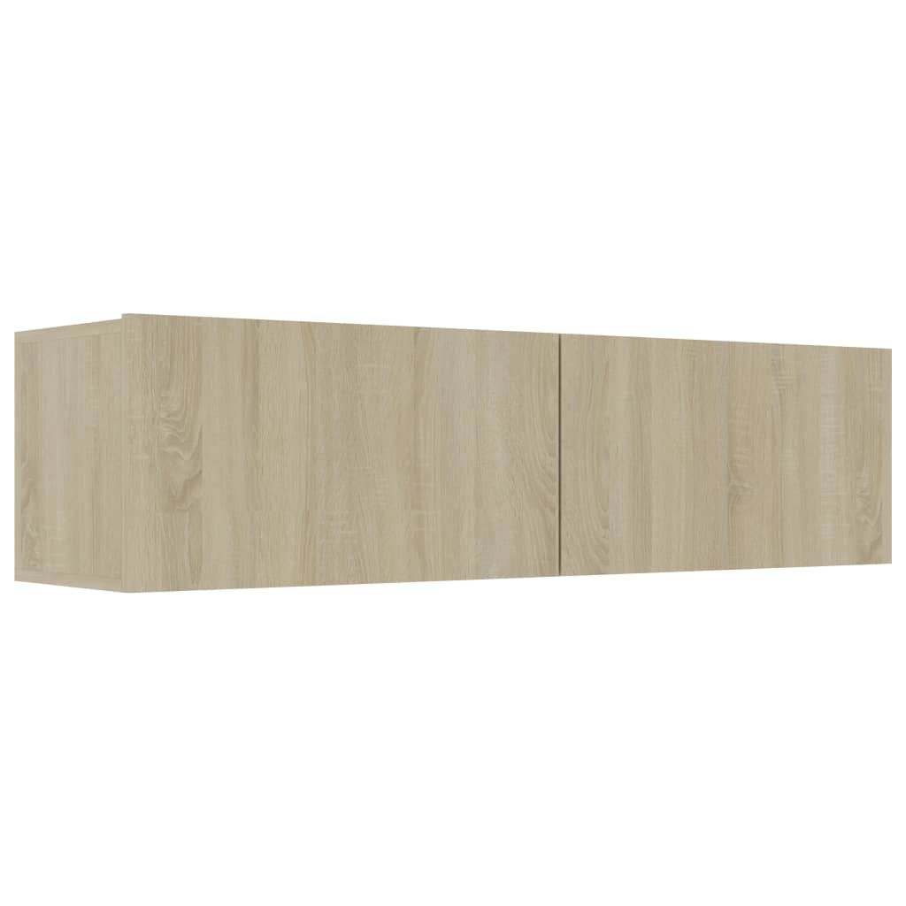 Tv-meubel 120x30x30 cm bewerkt hout sonoma eikenkleurig 120 x 30 x 30 cm Sonoma eiken