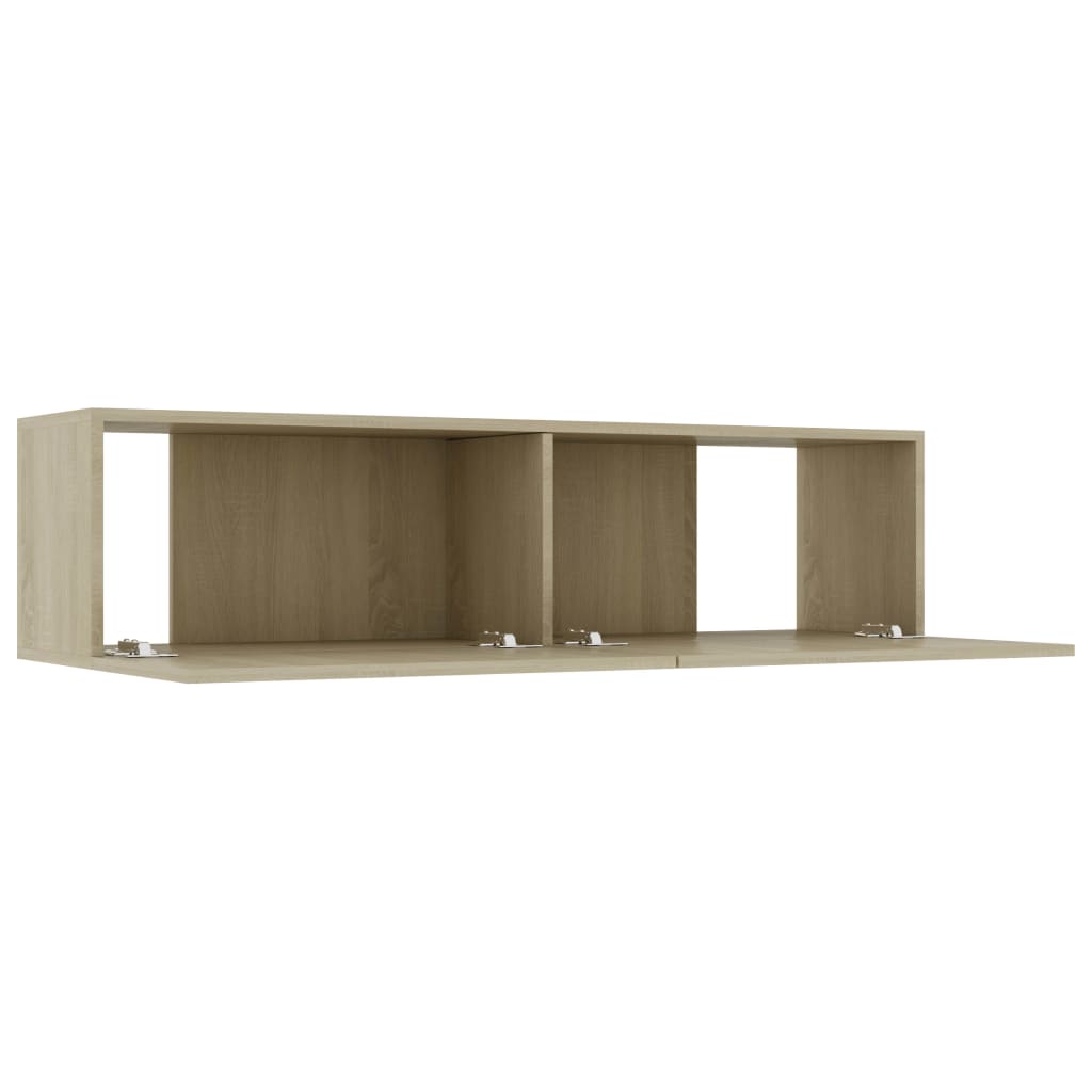 Tv-meubel 120x30x30 cm bewerkt hout sonoma eikenkleurig 120 x 30 x 30 cm Sonoma eiken