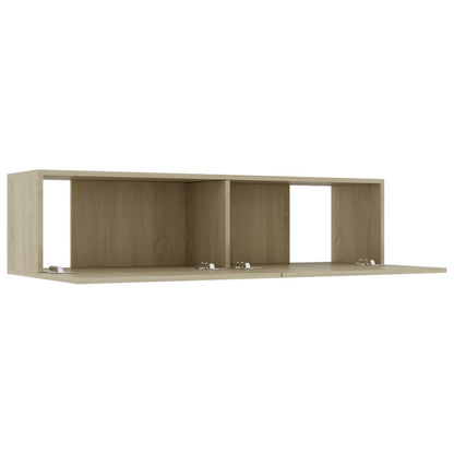 Tv-meubel 120x30x30 cm bewerkt hout sonoma eikenkleurig 120 x 30 x 30 cm Sonoma eiken