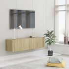 Tv-meubel 120x30x30 cm bewerkt hout sonoma eiken