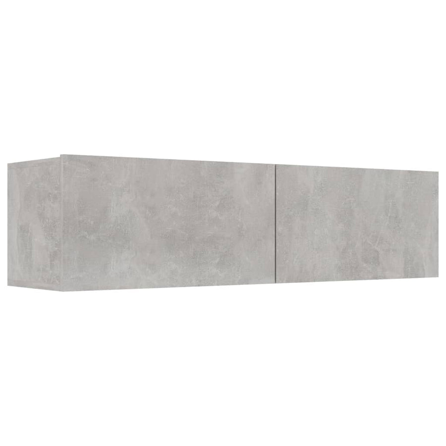 Tv-meubel 120x30x30 cm bewerkt hout betongrijs 120 x 30 x 30 cm Betongrijs