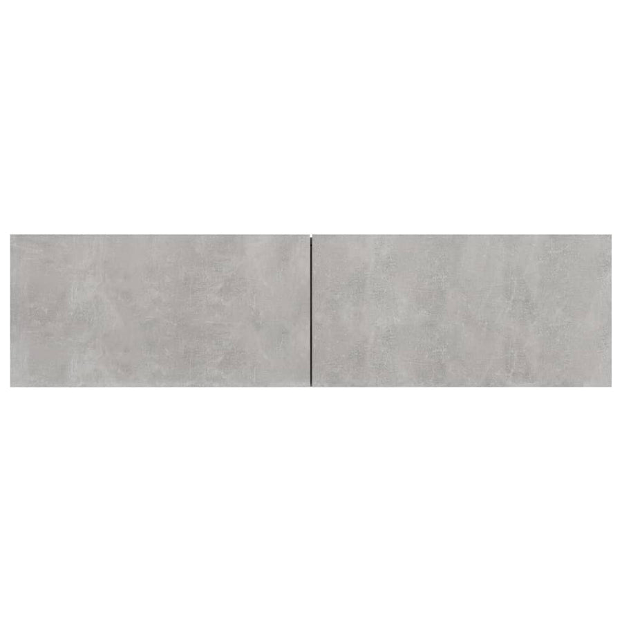 Tv-meubel 120x30x30 cm bewerkt hout betongrijs 120 x 30 x 30 cm Betongrijs