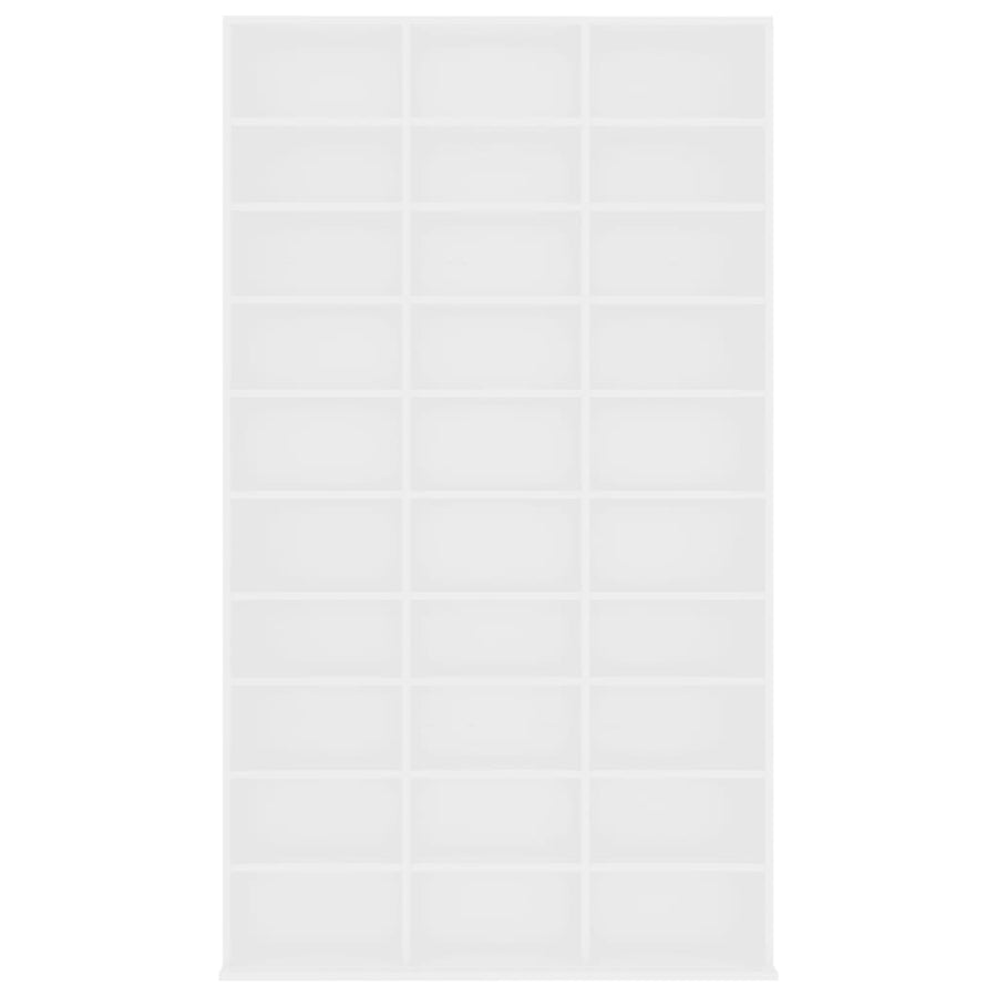 Cd-Kast 02X6X77,5 Cm Bewerkt Hout 102 x 16 x 177.5 cm Wit