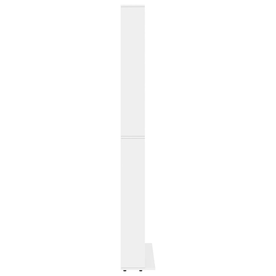 Cd-Kast 02X6X77,5 Cm Bewerkt Hout 102 x 16 x 177.5 cm Wit