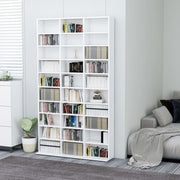 Cd-kast 102x16x177,5 cm wit bewerkt hout