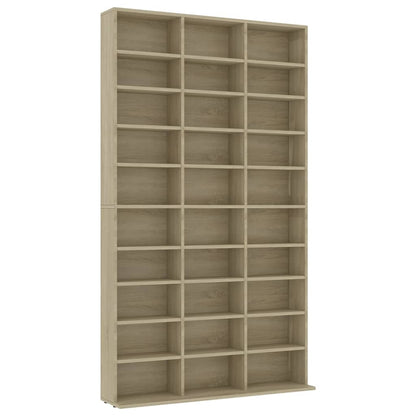 Cd-Kast 02X6X77,5 Cm Bewerkt Hout Kleurig 102 x 16 x 177.5 cm Sonoma eiken