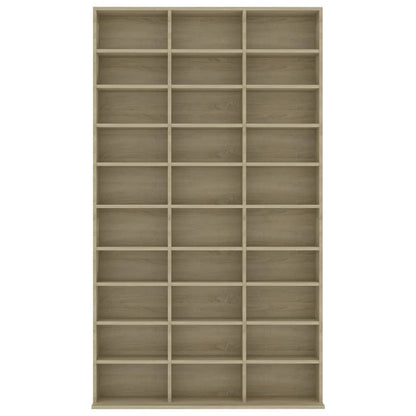 Cd-Kast 02X6X77,5 Cm Bewerkt Hout Kleurig 102 x 16 x 177.5 cm Sonoma eiken