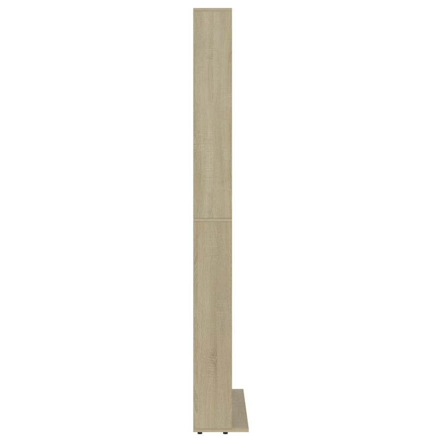 Cd-Kast 02X6X77,5 Cm Bewerkt Hout Kleurig 102 x 16 x 177.5 cm Sonoma eiken