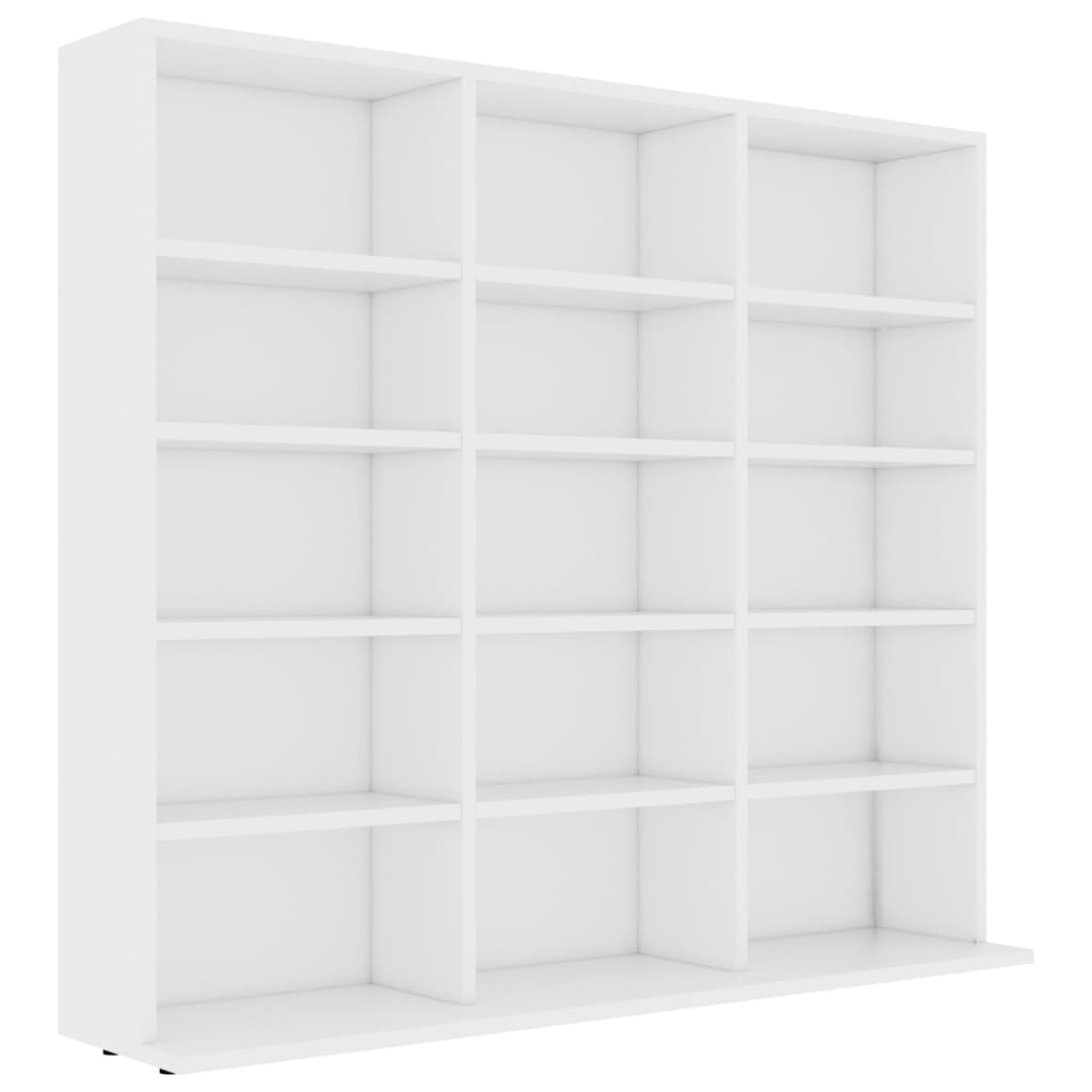 Cd-Kast 02X23X89,5 Cm Bewerkt Hout 102 x 23 x 89.5 cm Wit
