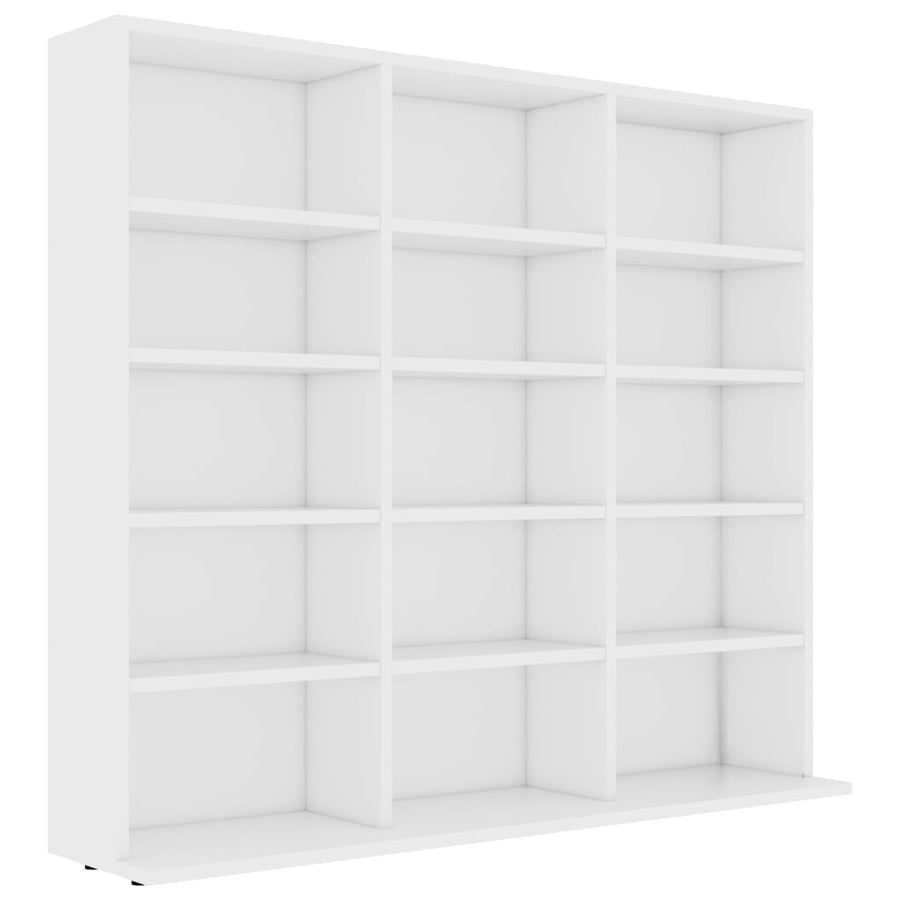 Cd-Kast 02X23X89,5 Cm Bewerkt Hout 102 x 23 x 89.5 cm Wit