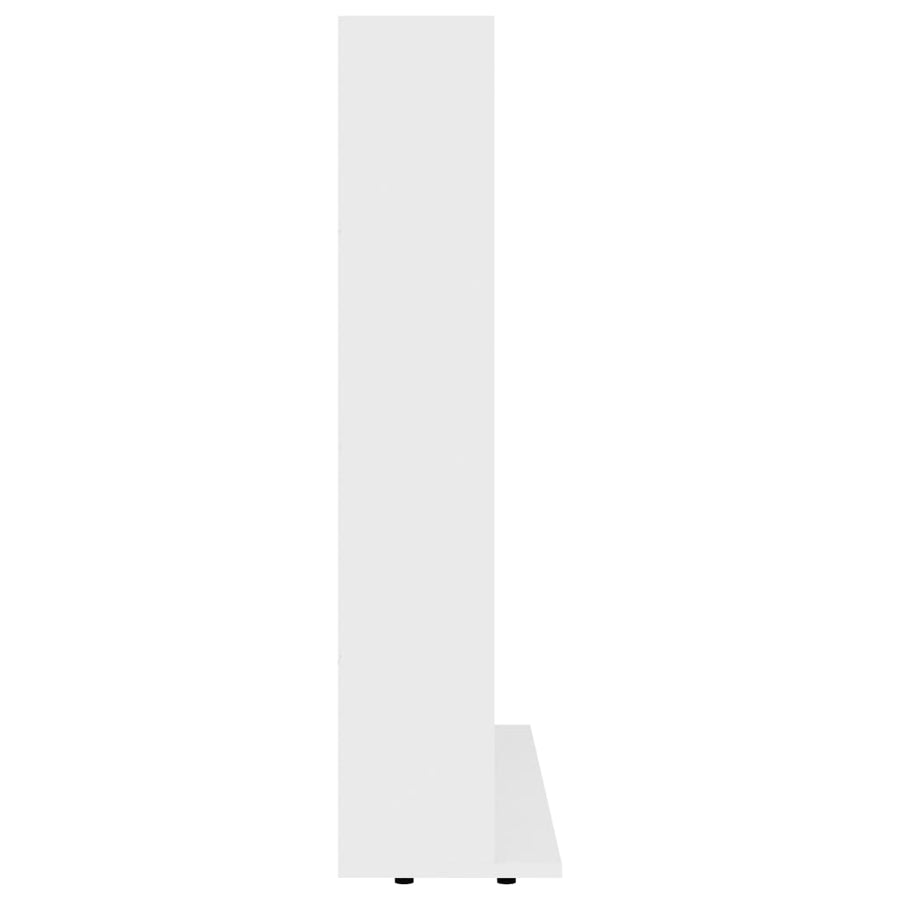 Cd-Kast 02X23X89,5 Cm Bewerkt Hout 102 x 23 x 89.5 cm Wit