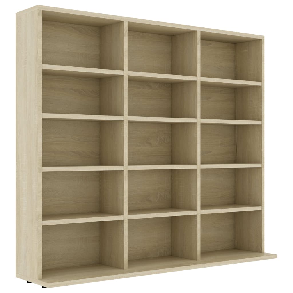 Cd-Kast 02X23X89,5 Cm Bewerkt Hout Kleurig 102 x 23 x 89.5 cm Sonoma eiken