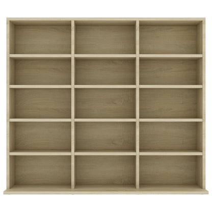 Cd-Kast 02X23X89,5 Cm Bewerkt Hout Kleurig 102 x 23 x 89.5 cm Sonoma eiken