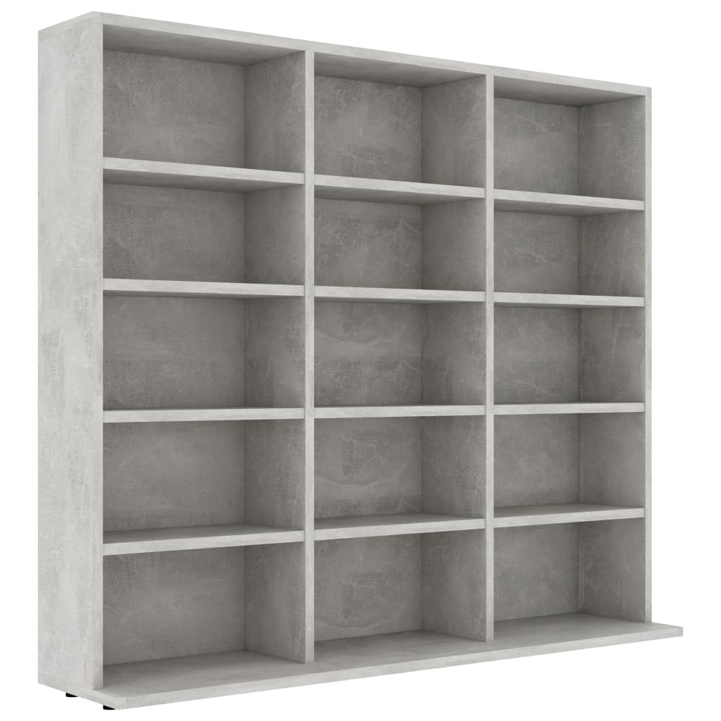 Cd-Kast 02X23X89,5 Cm Bewerkt Hout 102 x 23 x 89.5 cm Betongrijs
