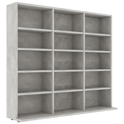 Cd-Kast 02X23X89,5 Cm Bewerkt Hout 102 x 23 x 89.5 cm Betongrijs