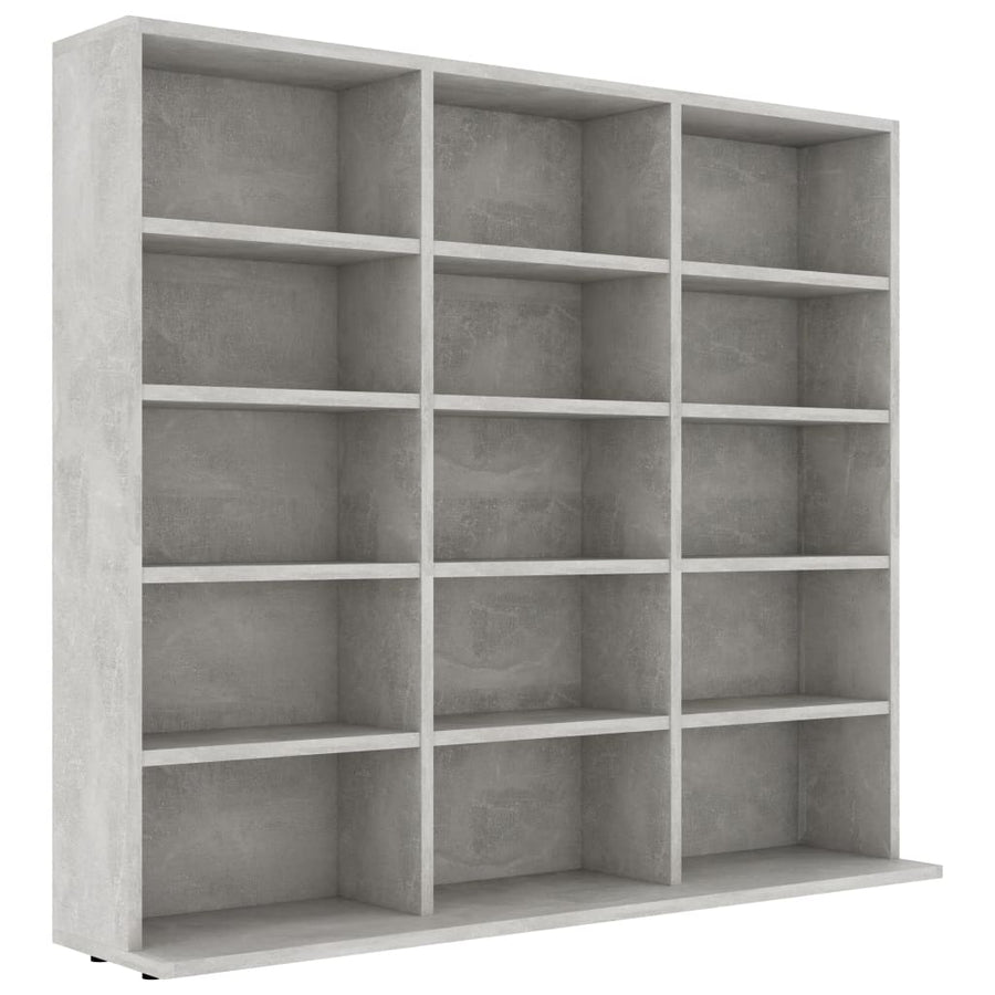 Cd-Kast 02X23X89,5 Cm Bewerkt Hout 102 x 23 x 89.5 cm Betongrijs
