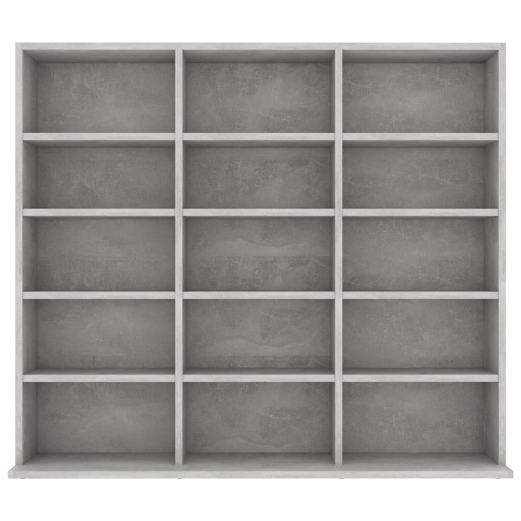 Cd-Kast 02X23X89,5 Cm Bewerkt Hout 102 x 23 x 89.5 cm Betongrijs
