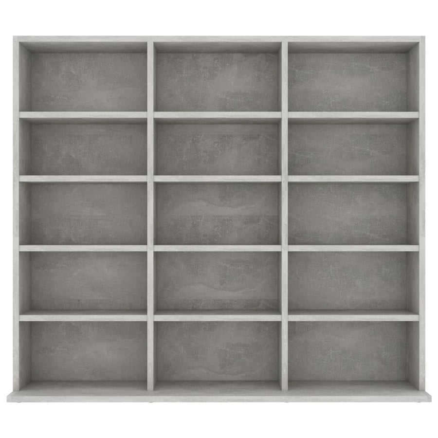 Cd-Kast 02X23X89,5 Cm Bewerkt Hout 102 x 23 x 89.5 cm Betongrijs