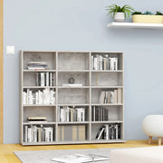 CD cabinet 100x23x89.5 cm engineered wood concrete grey