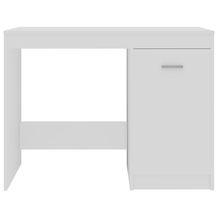 Bureau 100X50X76 Cm Bewerkt Hout Wit