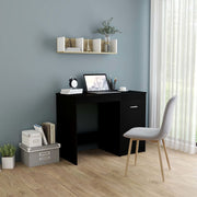 Desk 100x50x76 cm treated wood black