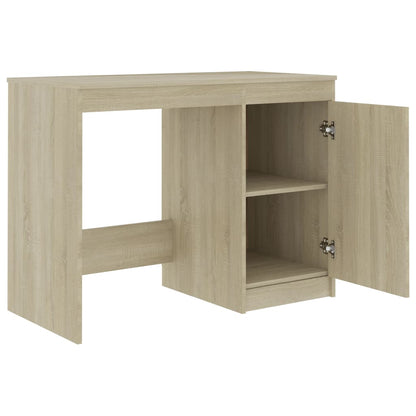 Bureau 100X50X76 Cm Bewerkt Hout Kleurig Sonoma eiken