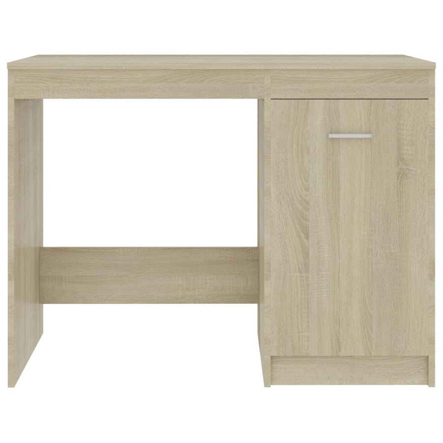 Bureau 100X50X76 Cm Bewerkt Hout Kleurig Sonoma eiken