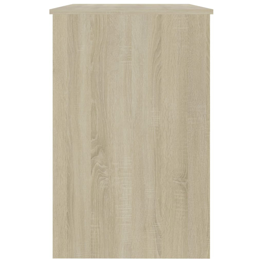 Bureau 100X50X76 Cm Bewerkt Hout Kleurig Sonoma eiken