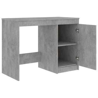 Bureau 100X50X76 Cm Bewerkt Hout Betongrijs