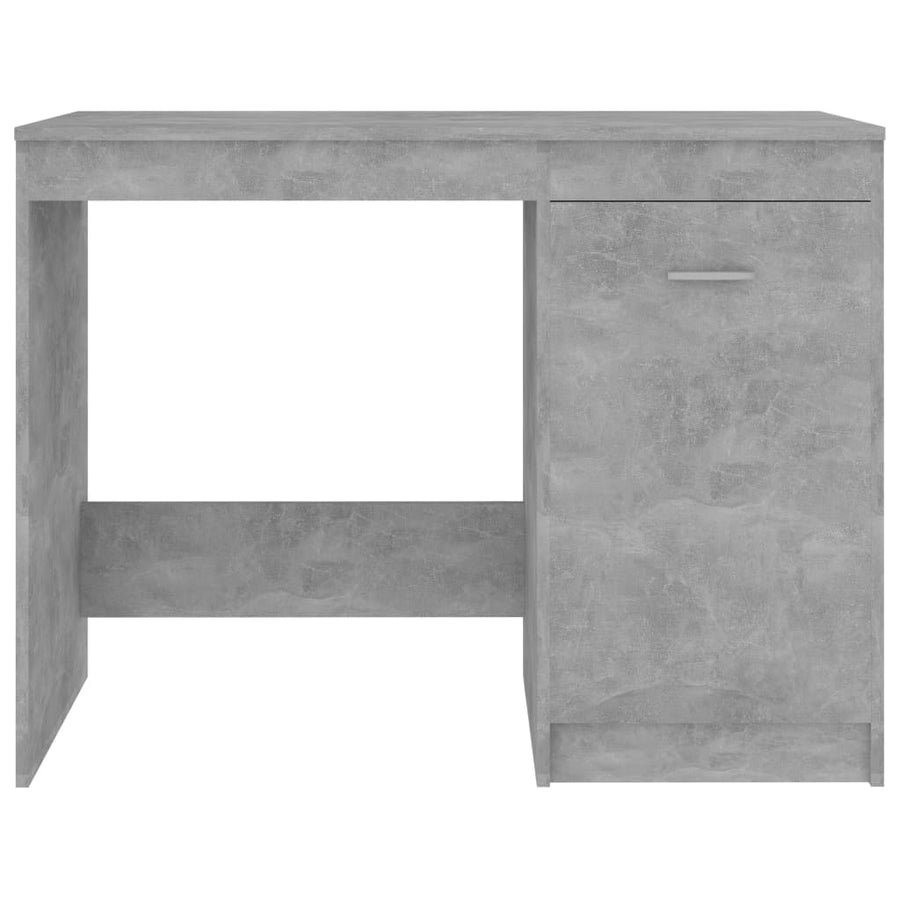 Bureau 100X50X76 Cm Bewerkt Hout Betongrijs