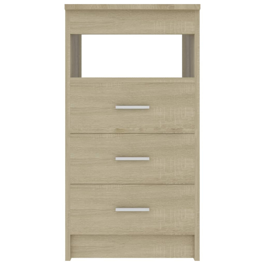 Ladekast 40X50X76 Cm Bewerkt Hout Kleurig Sonoma eiken