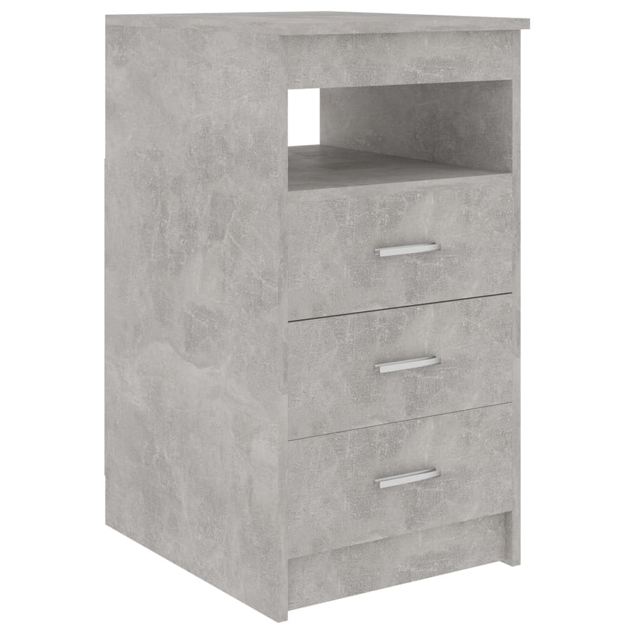 Ladekast 40X50X76 Cm Bewerkt Hout Betongrijs