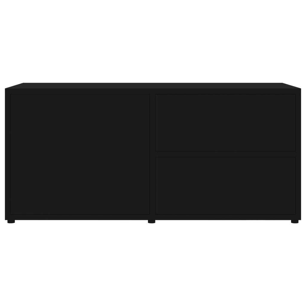 Tv-Meubel 80X34X36 Cm Spaanplaat Zwart