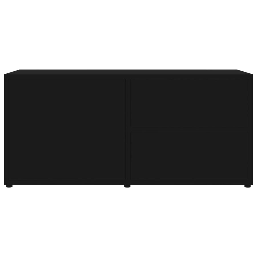 Tv-Meubel 80X34X36 Cm Spaanplaat Zwart