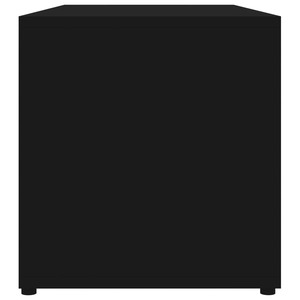 Tv-Meubel 80X34X36 Cm Spaanplaat Zwart