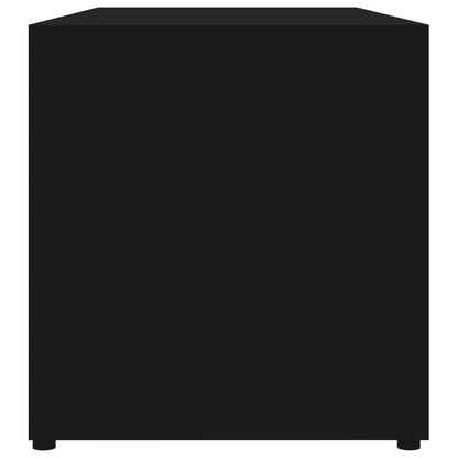 Tv-Meubel 80X34X36 Cm Spaanplaat Zwart