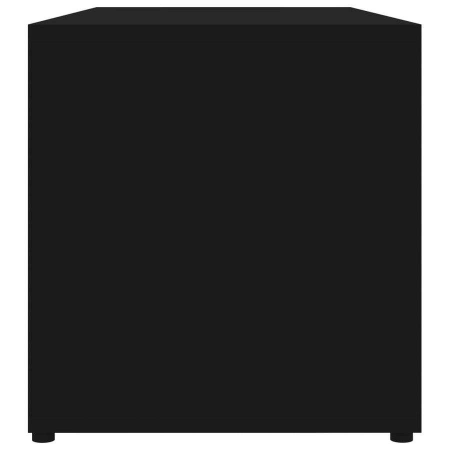 Tv-Meubel 80X34X36 Cm Spaanplaat Zwart