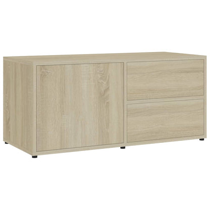 Tv-Meubel 80X34X36 Cm Spaanplaat Kleurig Sonoma eiken