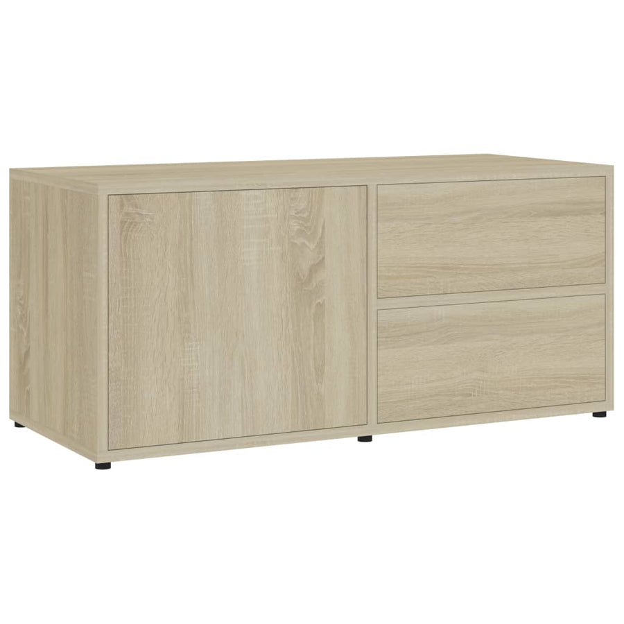 Tv-Meubel 80X34X36 Cm Spaanplaat Kleurig Sonoma eiken