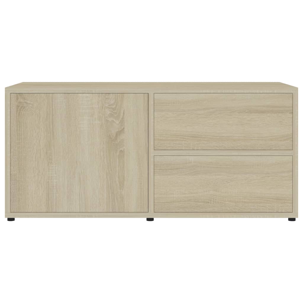Tv-Meubel 80X34X36 Cm Spaanplaat Kleurig Sonoma eiken
