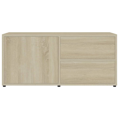 Tv-Meubel 80X34X36 Cm Spaanplaat Kleurig Sonoma eiken