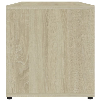 Tv-Meubel 80X34X36 Cm Spaanplaat Kleurig Sonoma eiken