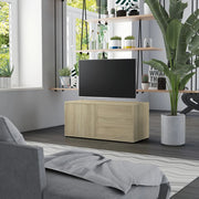 Tv-meubel 80x34x36 cm spaanplaat sonoma eiken