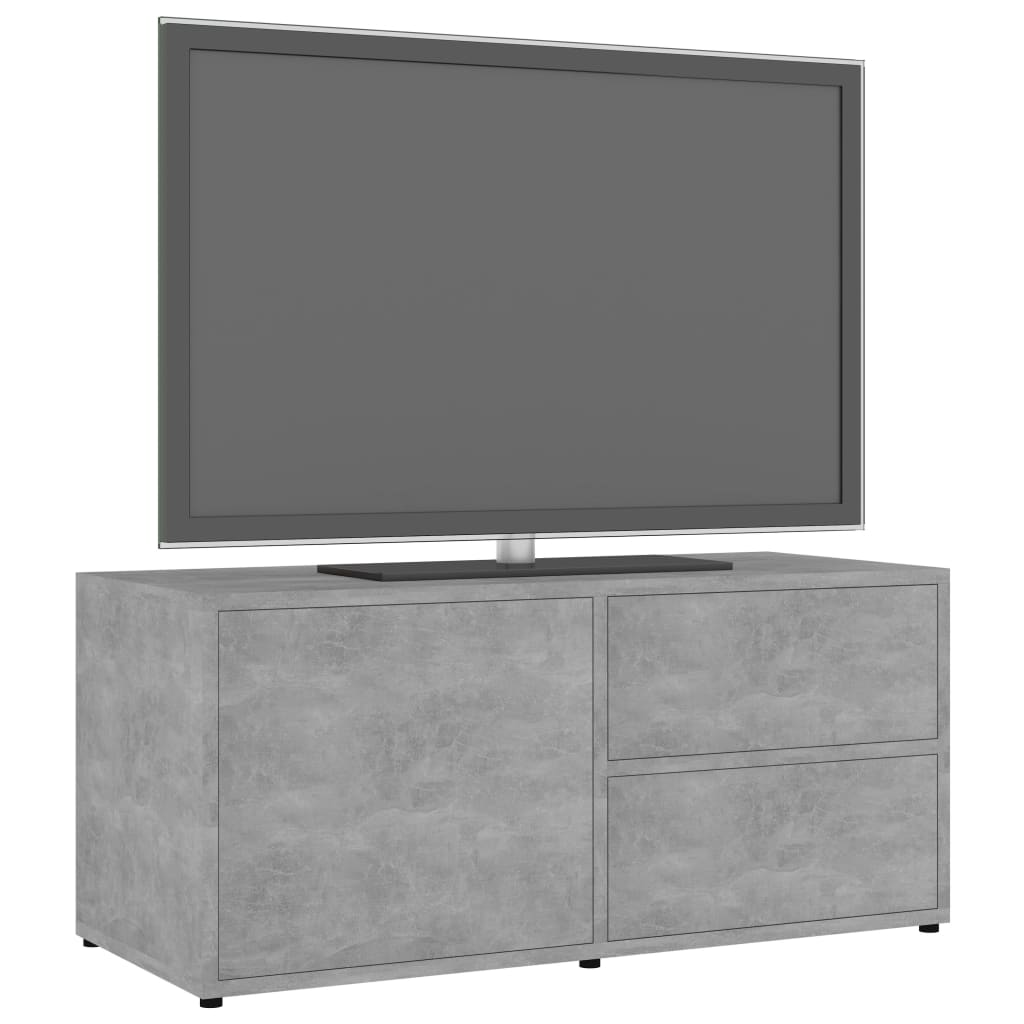 Tv-Meubel 80X34X36 Cm Spaanplaat Betongrijs