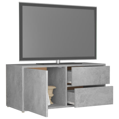 Tv-Meubel 80X34X36 Cm Spaanplaat Betongrijs