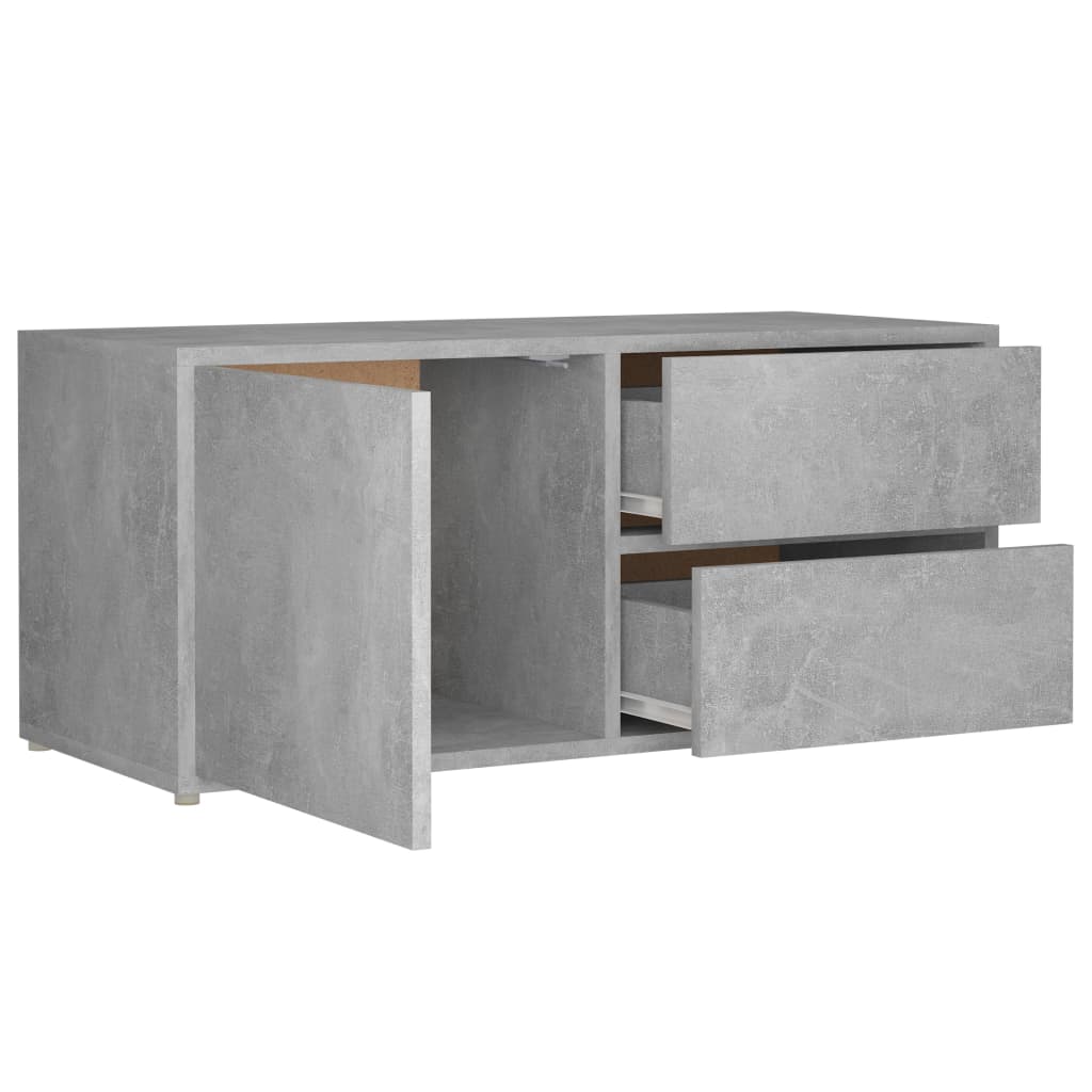 Tv-Meubel 80X34X36 Cm Spaanplaat Betongrijs